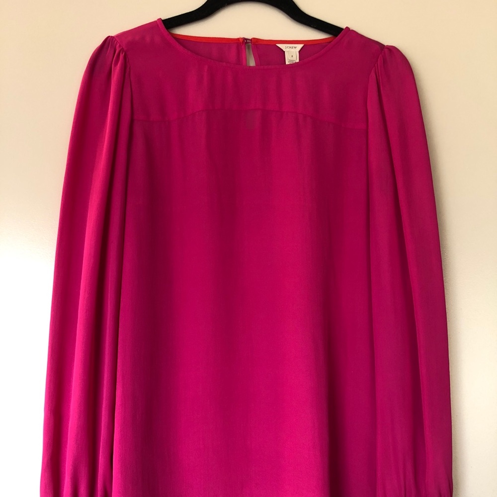 J crew silk blouse